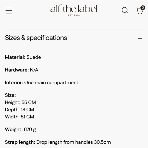 Alf the Label Suede Amy Tote in Camel - Picture 10 of 11